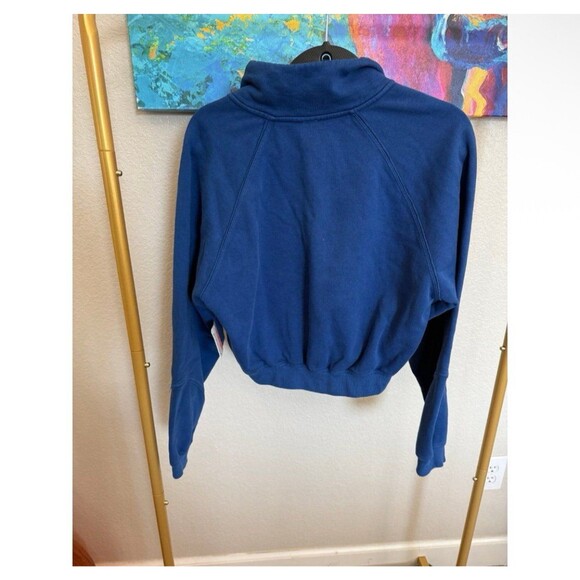 Free People For the Win Logo 1/2 Zip XS - Picture 6 of 6